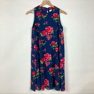 Mud pie floral sleeveless shift dress